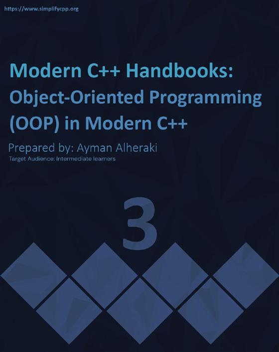 Cover of Modern C++ Handbooks Book3 Object Oriented Programming OOP in Modern C++