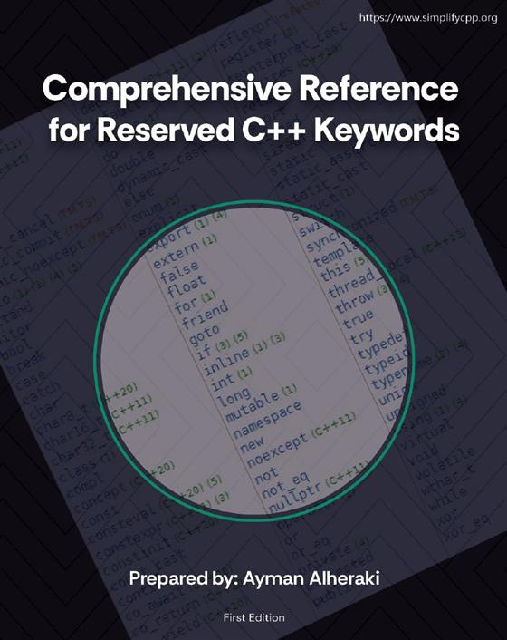 Cover of Comprehensive Reference for Reserved C++ Keywords