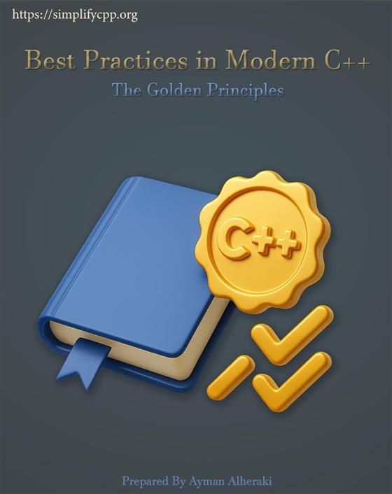 Cover of mini booklet Best Practices in Modern C++ The Golden Principles
