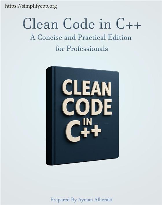 Cover of mini booklet Clean Code in C++ A Concise and Practical Edition for Professionals