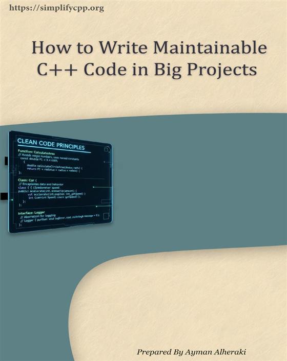 Cover of mini booklet How to Write Maintainable C++ Code in Big Projects