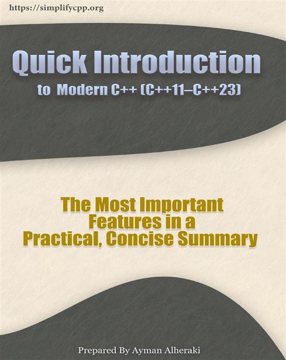 Cover of mini booklet Modern C++ Basics
